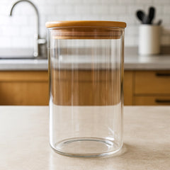 Vorratsglas mit Bambusdeckel 1000 ml