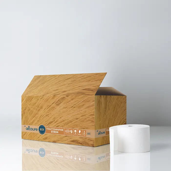 Toilettenpapier 12er Box STROH