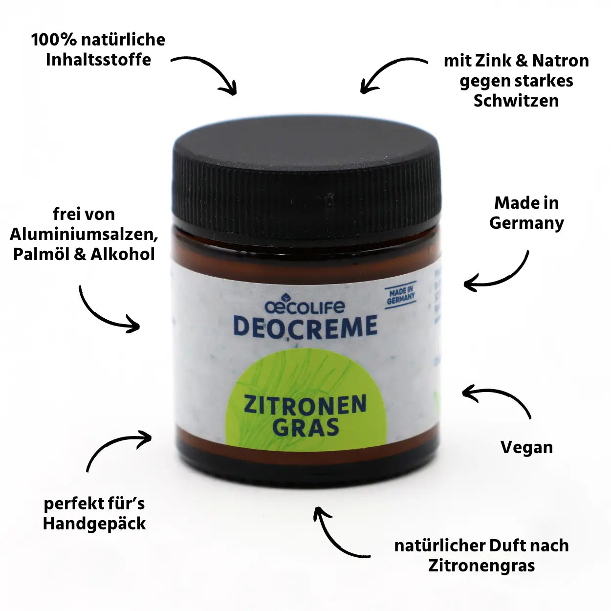 oecolife Deocreme Zitronengras USPs