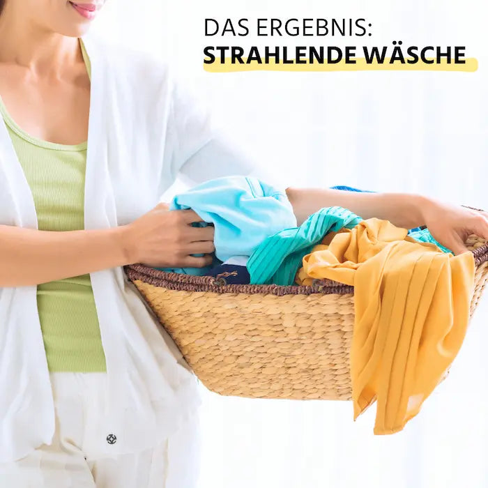 das Ergebnis: strahlende Wäsche