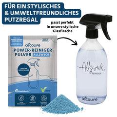 Allzweckreiniger Set mit Glasflasche - für ein stylisches und umweltfreundliches Putzregal