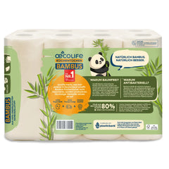 Bambus Küchentücher Rückseite der Verpackung