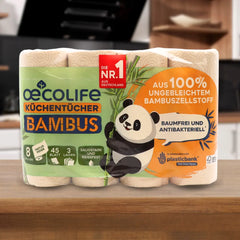 Küchentücher aus Bambus in Küche