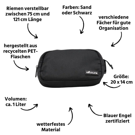 Bauchtasche Essential schwarz