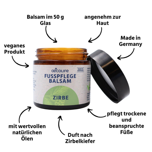 Fußpflege Balsam Zirbe