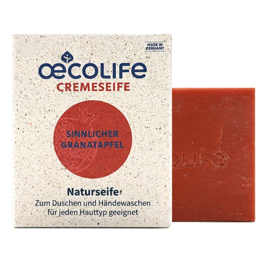 Feste Naturseife sinnlicher Granatapfel