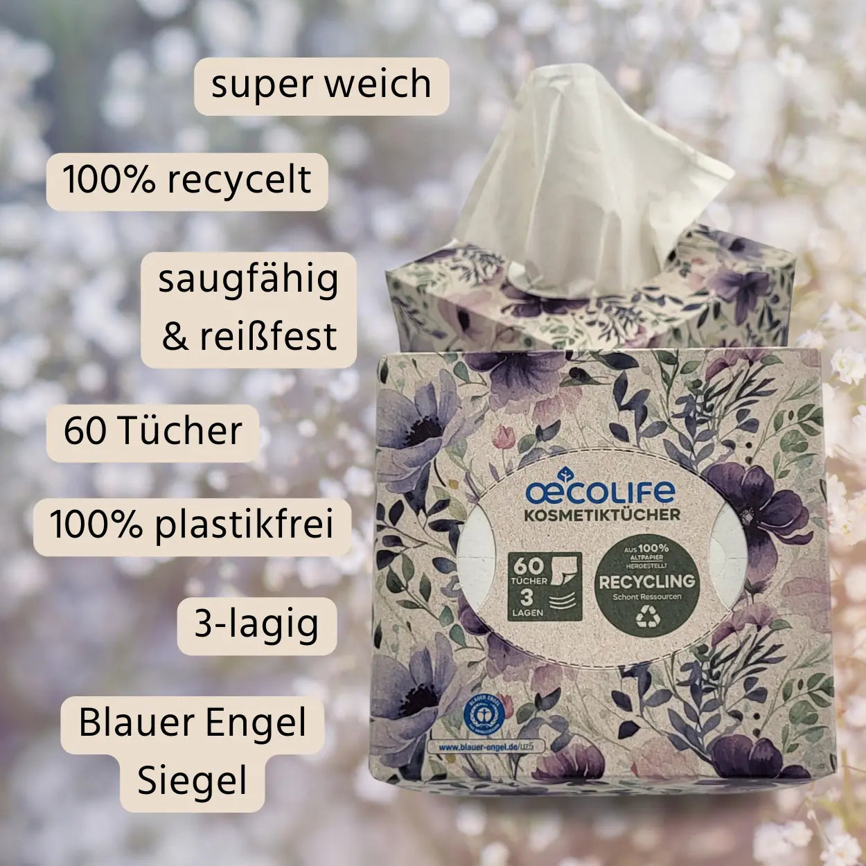 oecolife Kosmetiktücher USPs