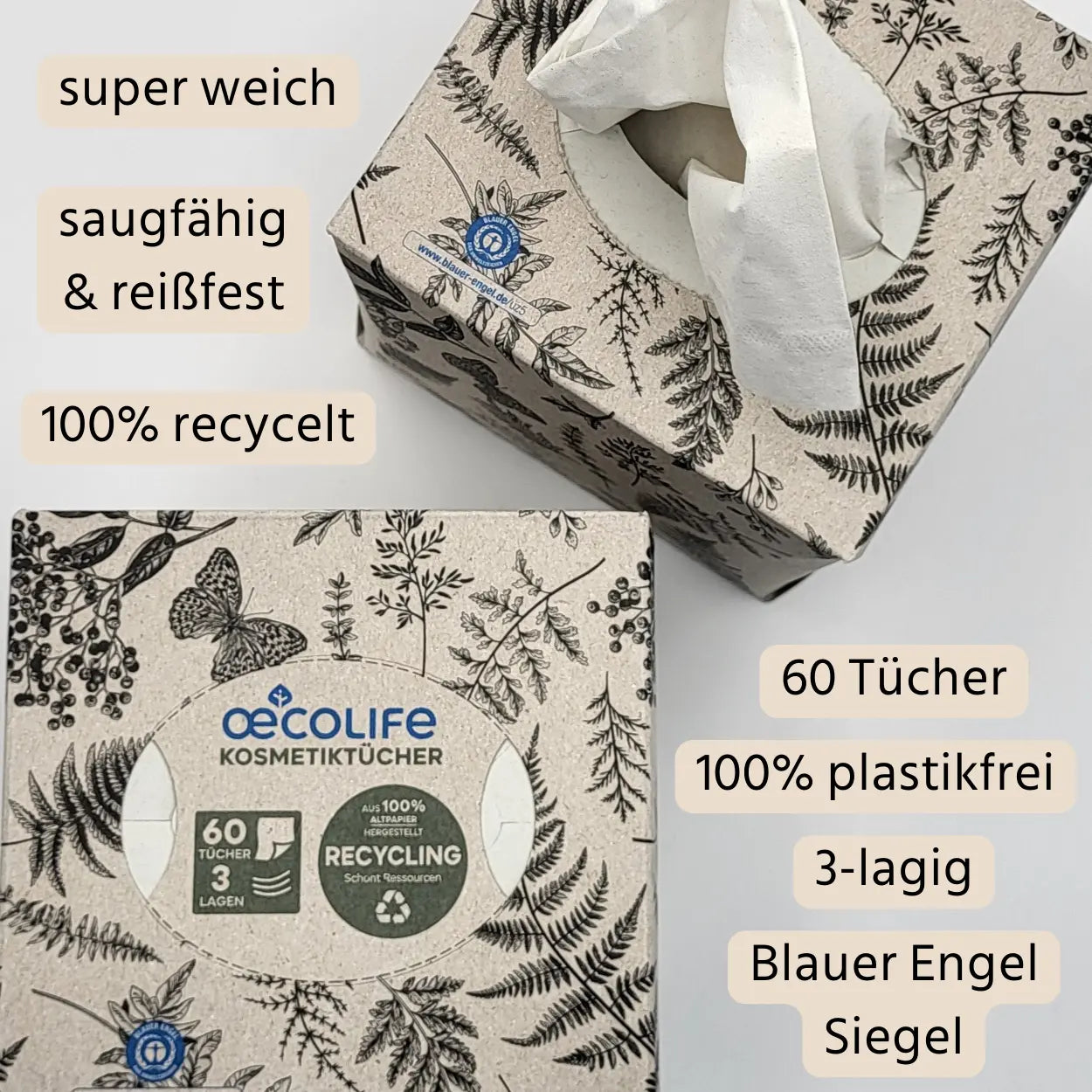 oecolife Kosmetiktücher USPs