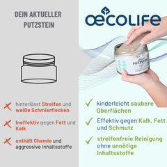 Putzstein Set mit Schwamm