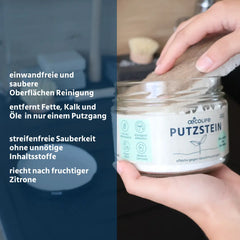 Putzstein Set mit Schwamm