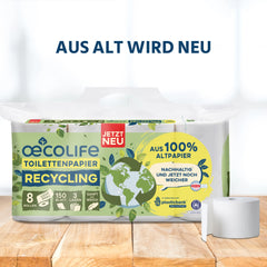 Toilettenpapier 8er RECYCLING