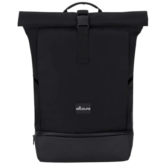 Rolltop Rucksack schwarz