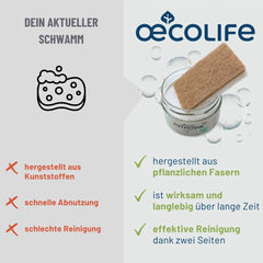 Schwamm auf Pflanzenbasis