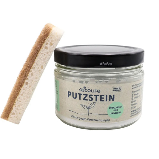 Putzstein Set mit Schwamm