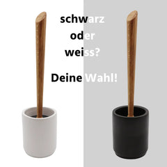 Toilettenbürsten schwarz und weiß
