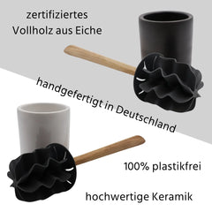 oecolife Toilettenpapier schwarz und weiß