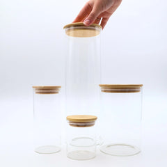 Vorratsglas mit Bambusdeckel 2000 ml