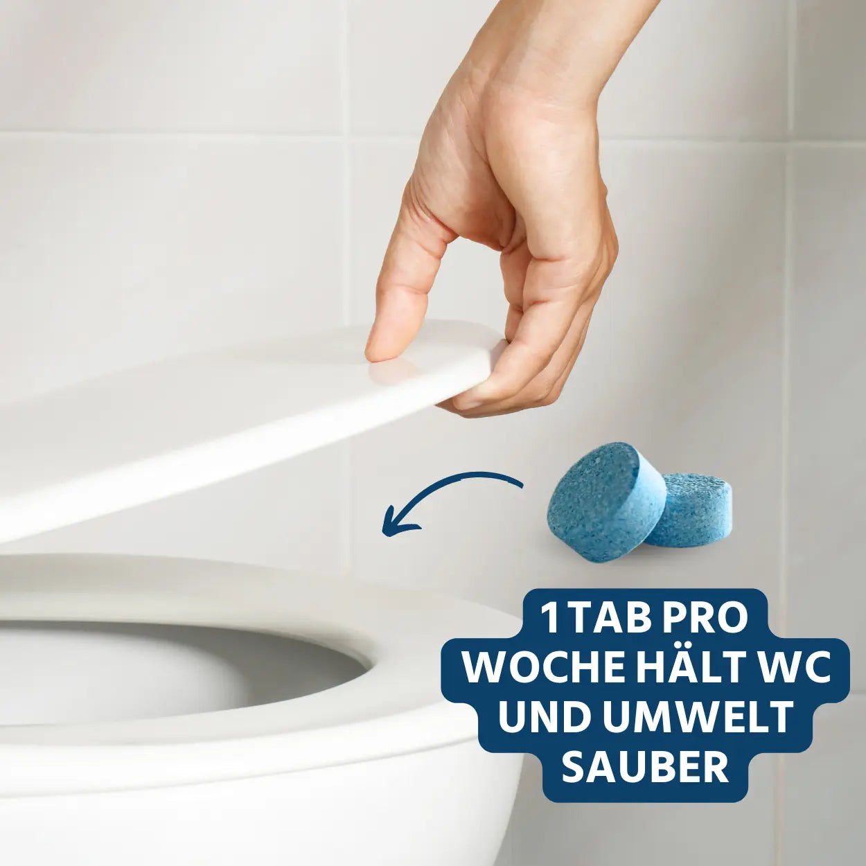 WC Tabs 1 Tab pro Woche hält WC und Umwelt sauber
