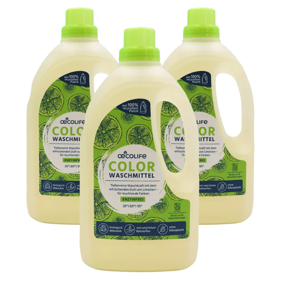 oecolife Color Waschmittel Limette 3er Pack