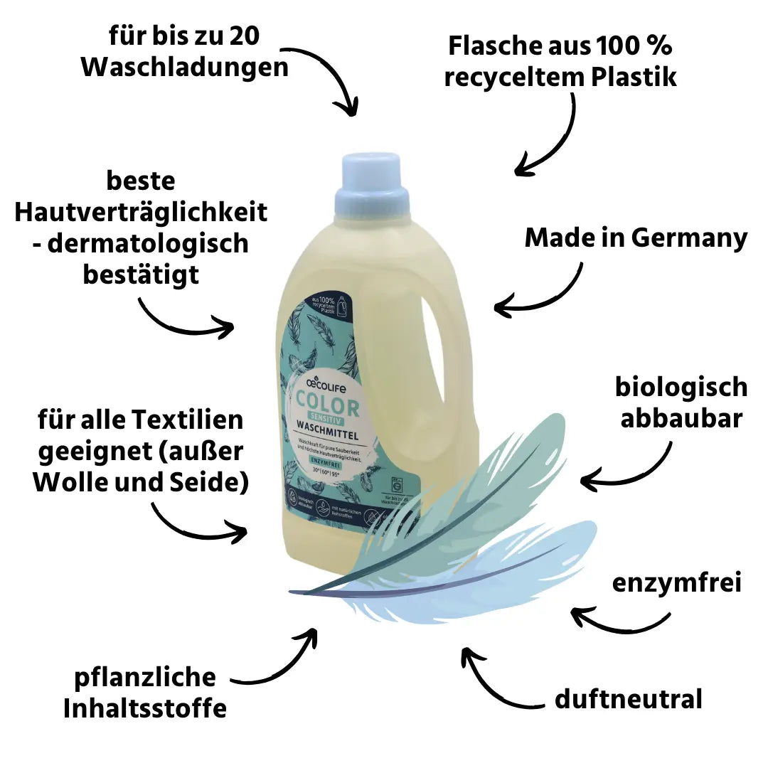 oecolife Color Waschmittel Sensitiv USPs
