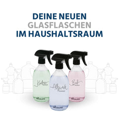 Glasflasche für Badreiniger