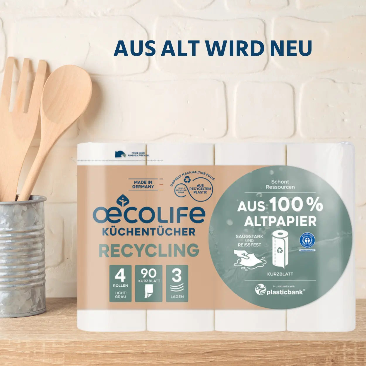 Recycling Küchenrolle - aus alt wird neu