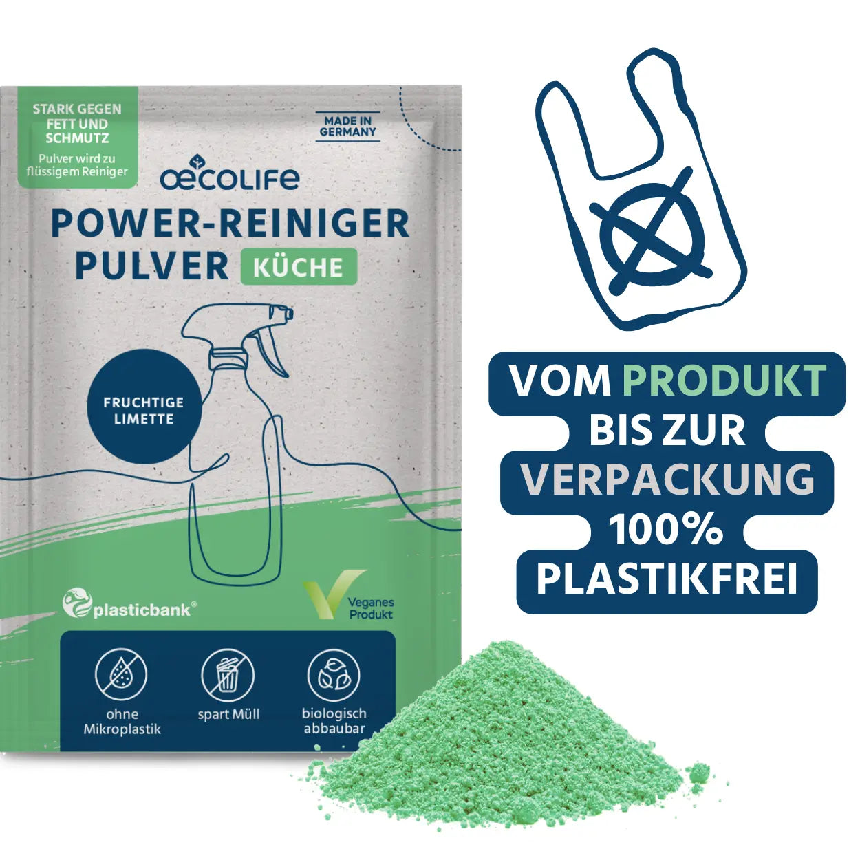 Küchenreiniger - vom Produkt bist zur Verpackung 100% plastikfrei