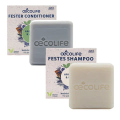 festes Shampoo und Conditioner