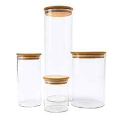 Vorratsglas mit Bambusdeckel 1000 ml