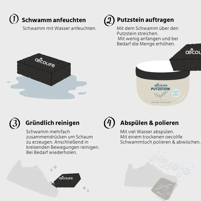 oecolife Putzstein Anleitung