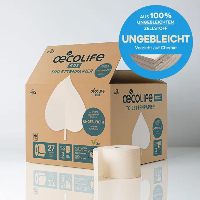 Toilettenpapier Box UNGEBLEICHT (2er Set)