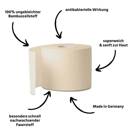 Toilettenpapier XXL-Box Bambus