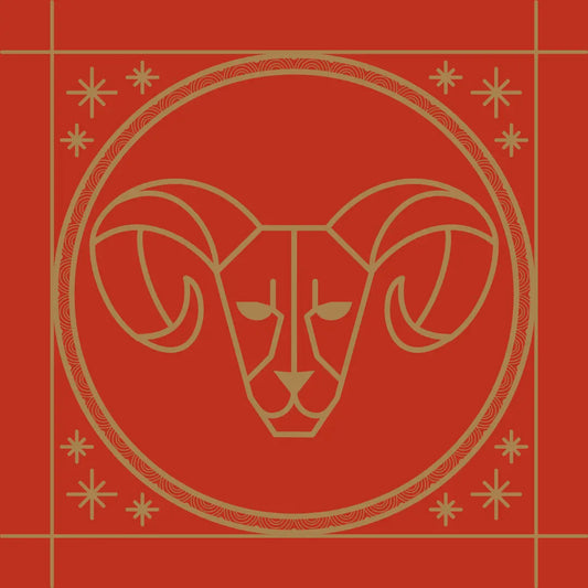 Sternzeichen Widder rot