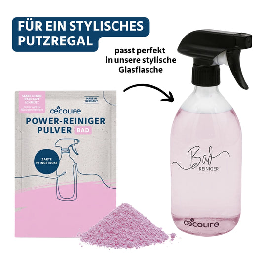 Glasflasche für Badreiniger