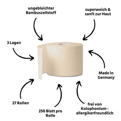 Toilettenpapier Box BAMBUS