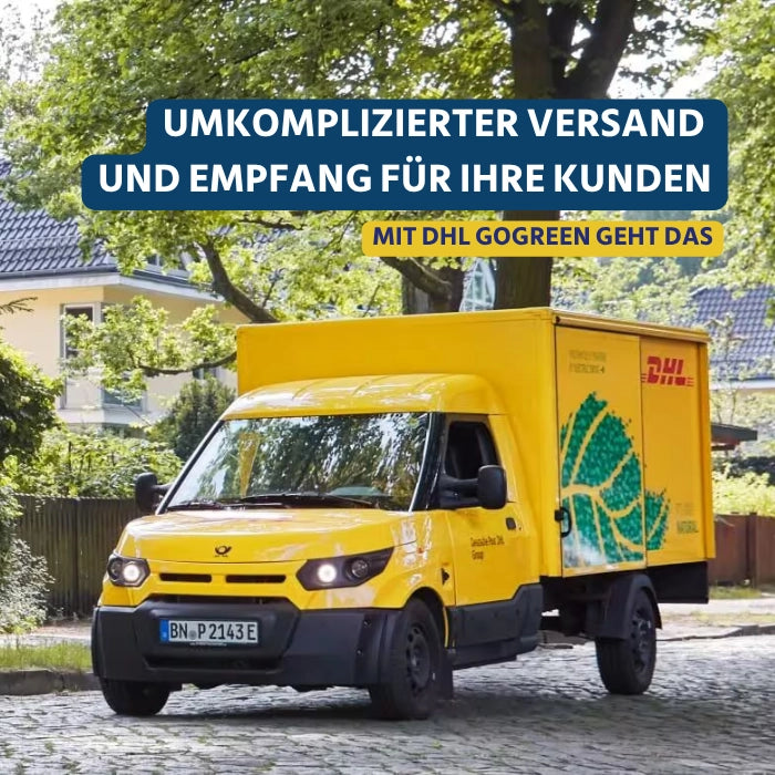 klimafreundlicher Versand und Empfang für Ihre Kunden mit DHL gogreen geht das