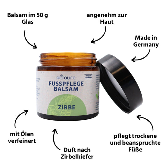 Fußpflege Balsam Zirbe