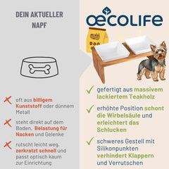 Premium Doppelnapf Futterbar S