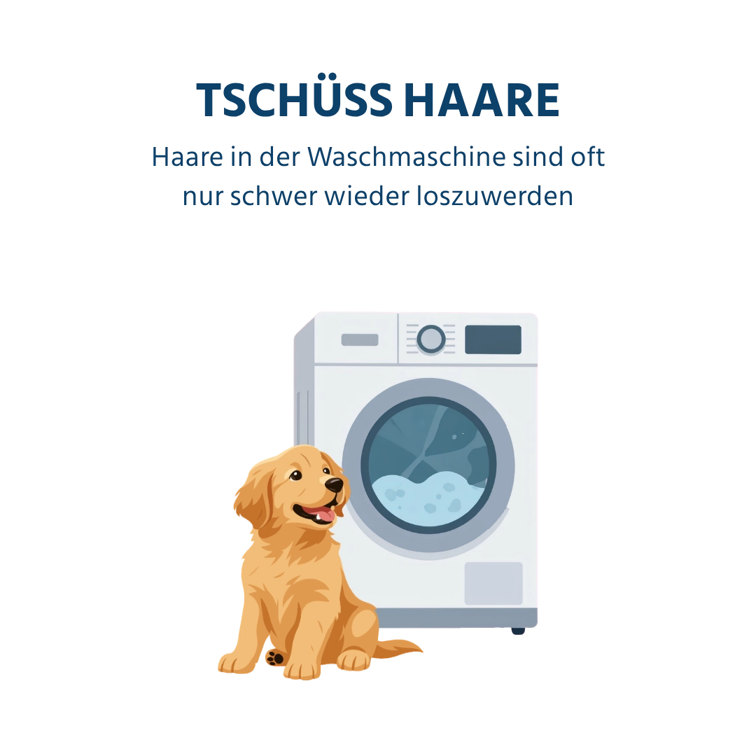 Tschüss nasse Haare - Haare in der Waschmaschine sind oft nur schwer wieder loszuwerden