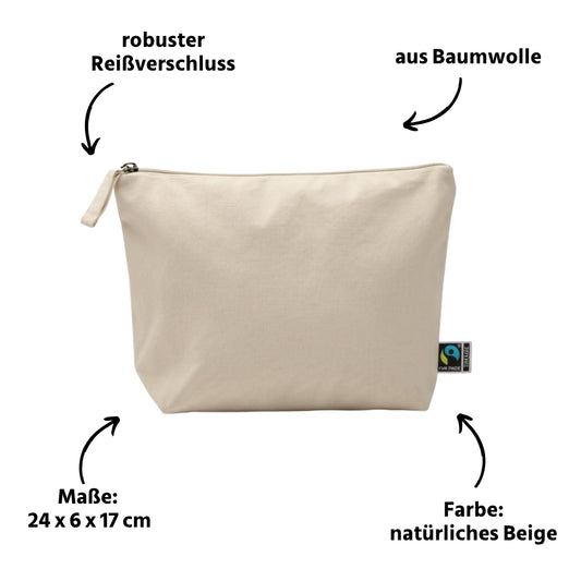 Kosmetiktasche beige
