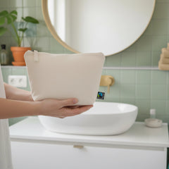 Kosmetiktasche beige