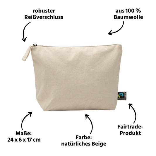Kosmetiktasche beige