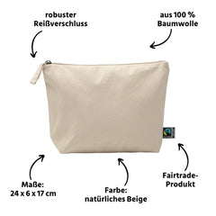 Kosmetiktasche beige