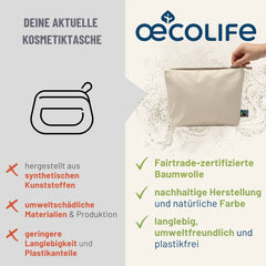 Kosmetiktasche beige