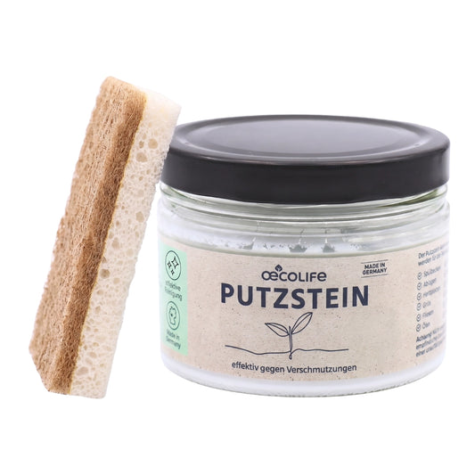 Putzstein Set mit Schwamm