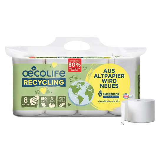 Toilettenpapier 8er RECYCLING