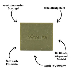Feste Naturseife beruhigender Rosmarin