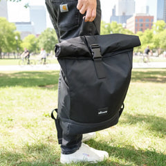 Rolltop Rucksack schwarz