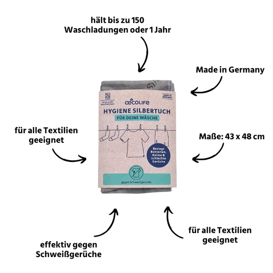Hygiene Silbertuch