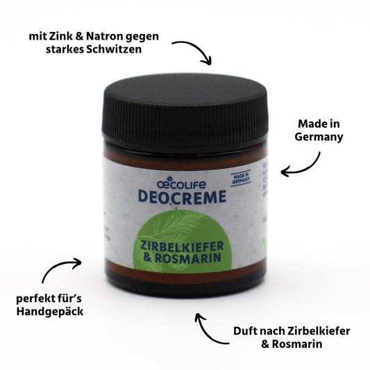 Deocreme Zirbelkiefer & Rosmarin